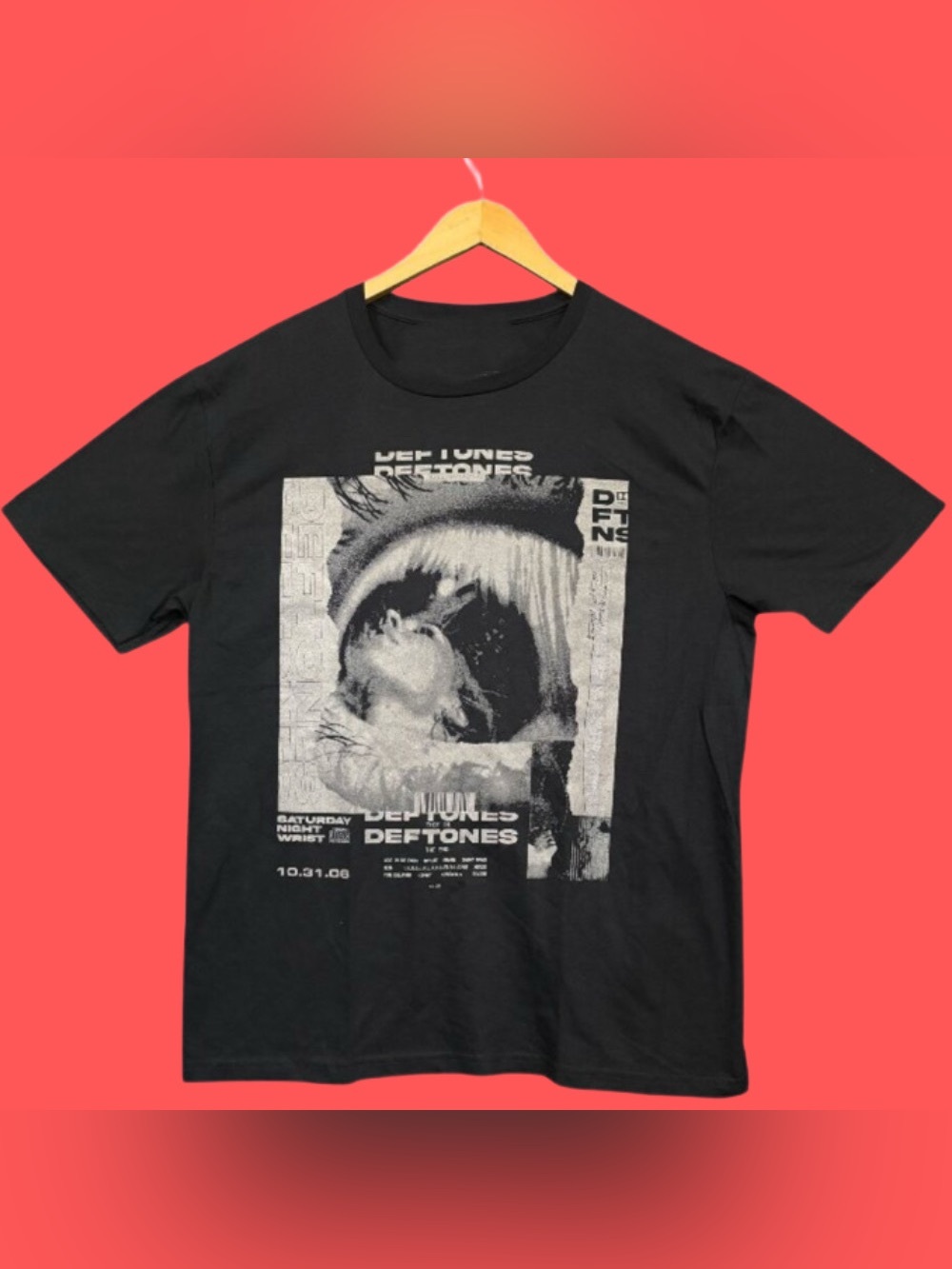 Black Graphic Band T‑Shirt